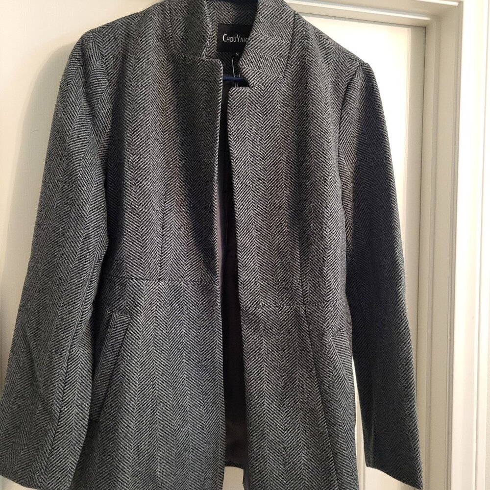 Black and grey blazer